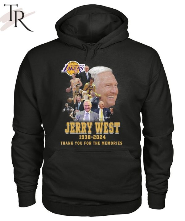 Los Angeles Lakers Jerry West 1938-2024 Thank You For The Memories T-Shirt
