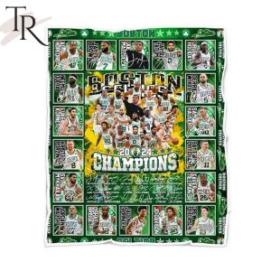 Boston Celtics 2024 Champions Fleece Blanket
