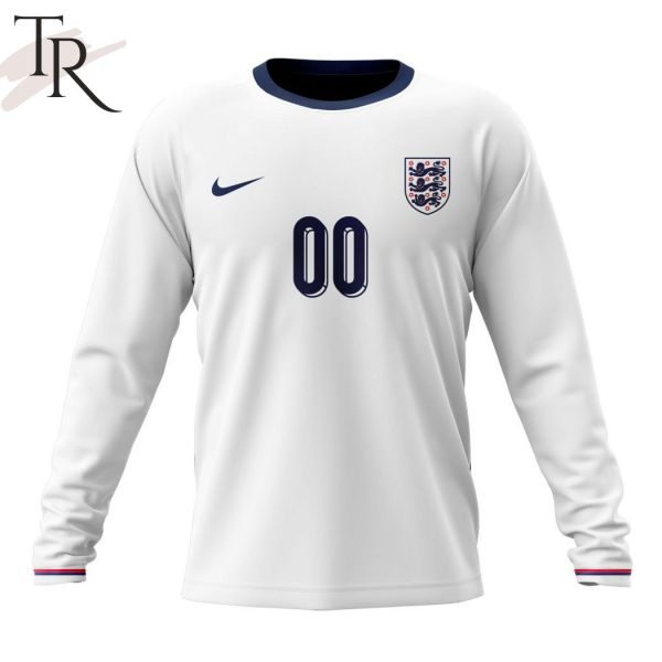 England National Football Team Personalized 2024 Home Kits Hoodie