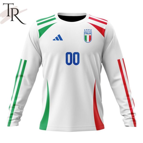 Italy National Football Team Personalized 2024 Away Kits Hoodie