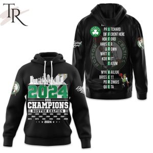 2024 NBA Champions Boston Celtics Hoodie – Black