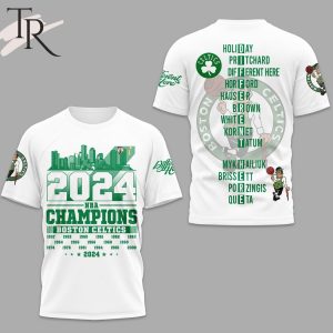 2024 NBA Champions Boston Celtics Hoodie – White
