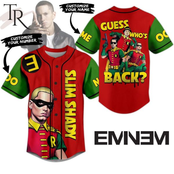 Eminem Slim Shady Guess Who’s Back Custom Baseball Jersey