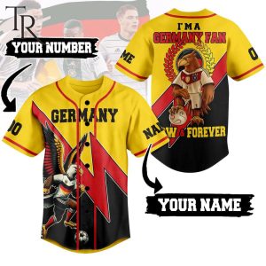 I’m A Germany Fan Now & Forever Custom Baseball Jersey