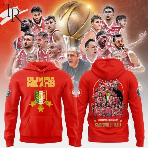 Olimpia Milano Campioni D’italia 2024 Hoodie, Longpants, Cap