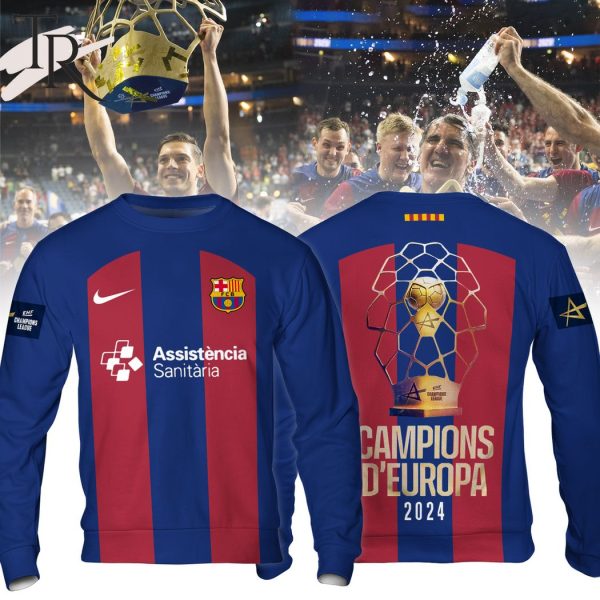 FC Barcelona Handbol EHF Campions D’Europa 2024 Hoodie