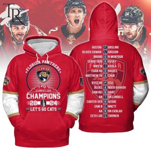 Florida Panthers Stanley Cup Champions 2024 Hoodie – Red