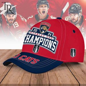 Florida Panthers 2024 Stanley Cup Champions Go Cats Classic Cap – Red