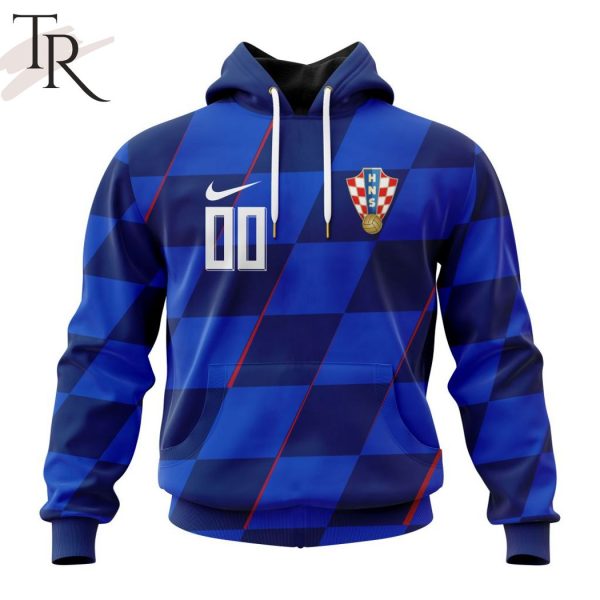 Croatia National Football Team Persoalized 2024 Away Kits Hoodie