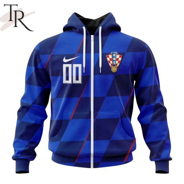 Croatia National Football Team Persoalized 2024 Away Kits Hoodie