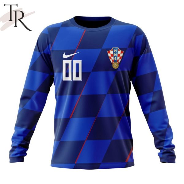 Croatia National Football Team Persoalized 2024 Away Kits Hoodie