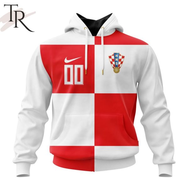 Croatia National Football Team Persoalized 2024 Home Kits Hoodie