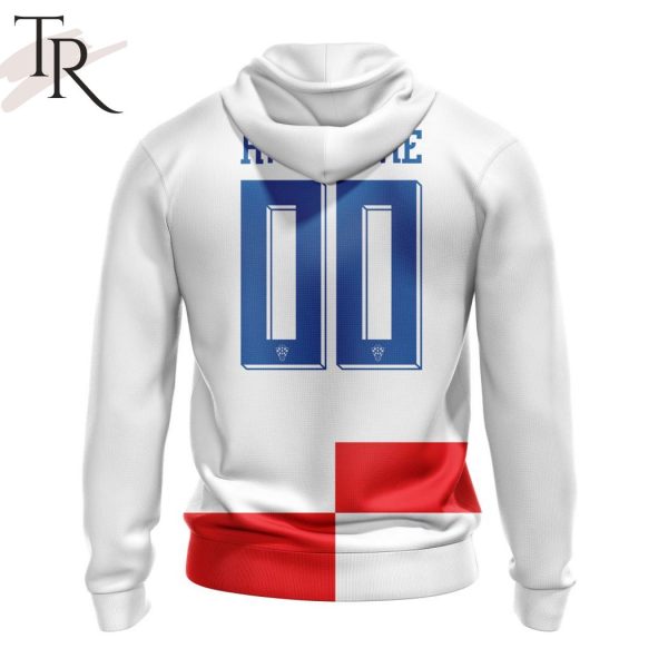 Croatia National Football Team Persoalized 2024 Home Kits Hoodie