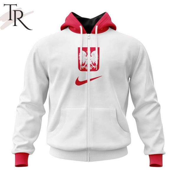 Poland National Football Team Persoalized 2024 Home Kits Hoodie