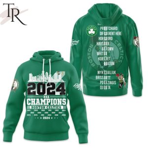 Boston Celtics City 2024 NBA Champions Hoodie – Green
