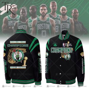 Boston Celtics 2024 NBA Finals Champions Baseball Jacket – Black