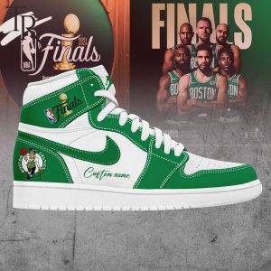 Custom Name Boston Celtics Finals Champions 2024 Air Jordan 1, High Top