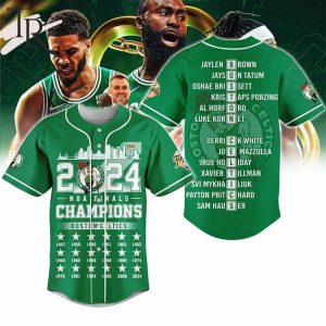 18-Time NBA Finals Champions Boston Celtics Baseball Jersey – Green