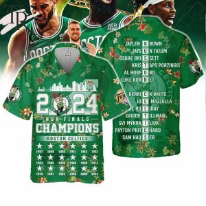 18-Time NBA Finals Champions Boston Celtics Hawaiian Shirt