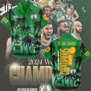 18X NBA Champions 2023-2024 Boston Celtics Hawaiian Shirt