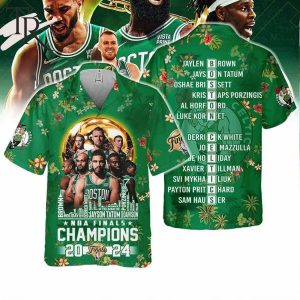 Boston Celtics City 2024 NBA Finals Champions Hawaiian Shirt
