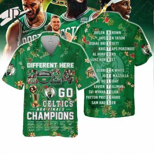 Different Here 2024 NBA Finals Champions Boston Celtics Hawaiian Shirt