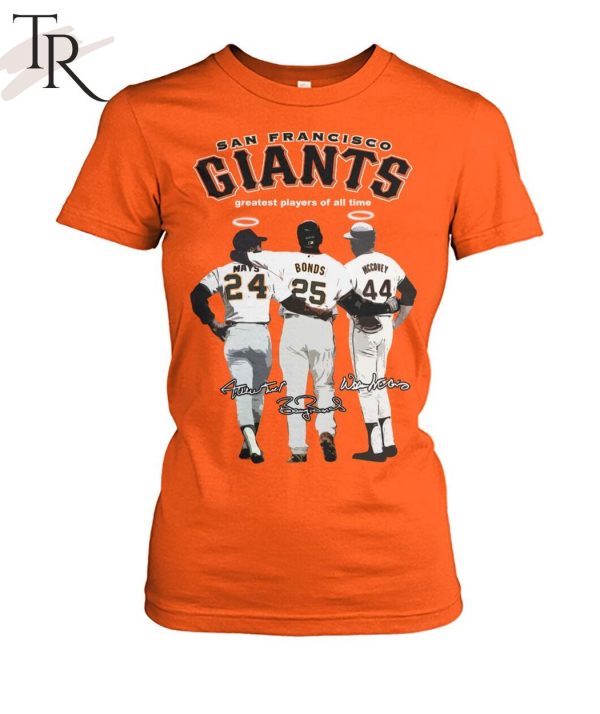 San Francisco Giants Greatest Players Of All Time Mays, Bonds And Mccovey T-Shirt