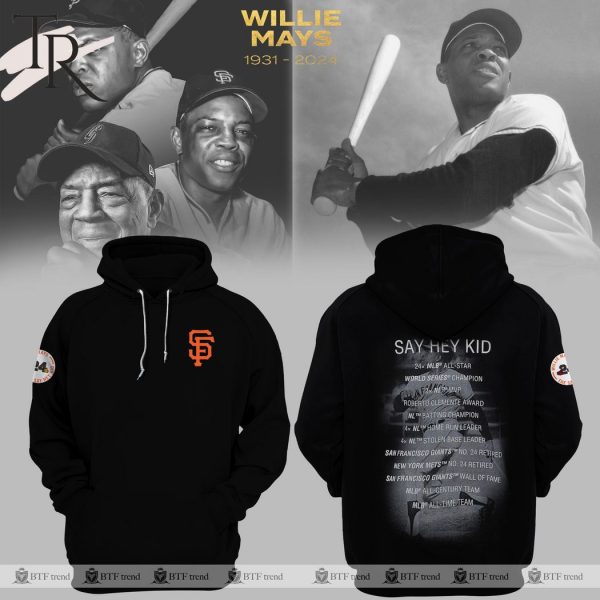 San Francisco Giants Willie Mays Say Hey Kid Hoodie