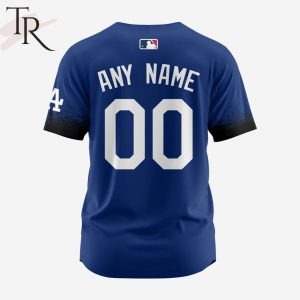 MLB Los Angeles Dodgers Personalized 2024 Blue City Connect Baseball Jersey Design