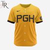 MLB Pittsburgh Pirates Personalized 2024 City Connect Baseball Jersey Design