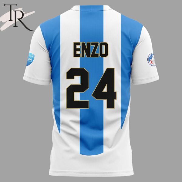 Copa America Argentina 2024 Fernandez Enzo Football Jersey