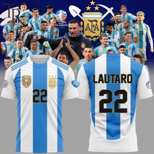 Copa America Argentina 2024 Martinez Lautaro Football Jersey