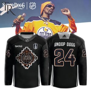 Edmonton Oilers Snoop Dogg Black Jersey 2024