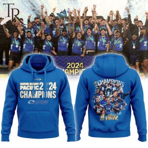 Blues Super Rugby Grand Final 2024 Champions Hoodie, Cap – Blue