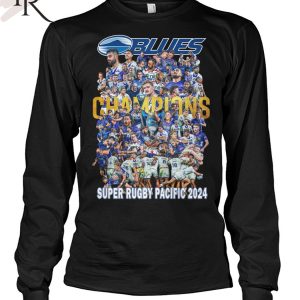 The Blues Super Rugby Pacific 2024 Champions T-Shirt