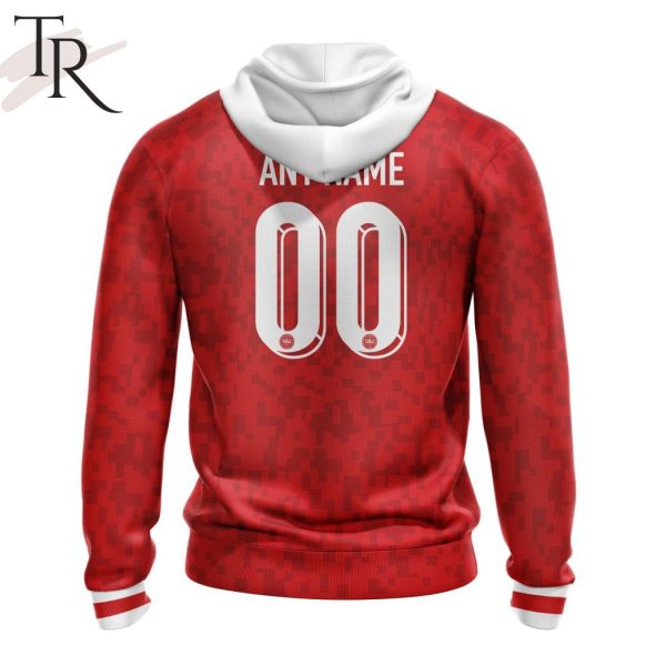 Denmark National Football Team Personalized 2024 Home Kits Hoodie