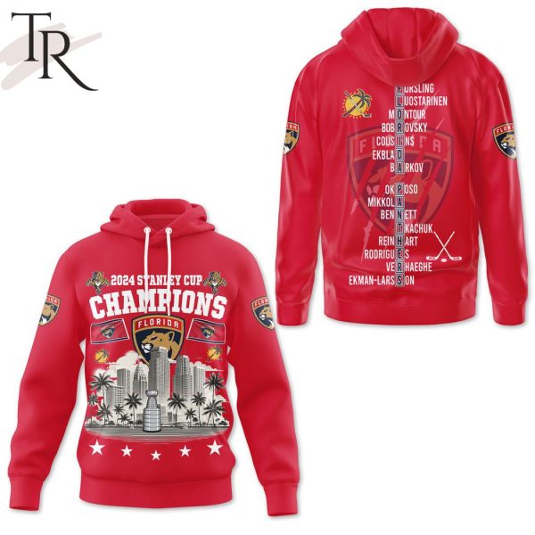 2024 Stanley Cup Champions Florida City Hoodie – Red