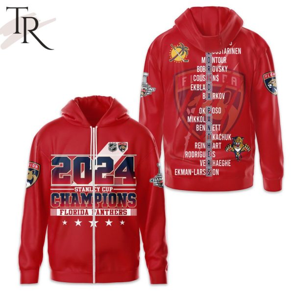 2024 Stanley Cup Champions Florida Panthers Hoodie – Red