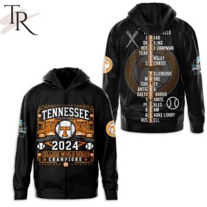 Tennessee Baseball 2024 College World Series Champions Hoodie – Black