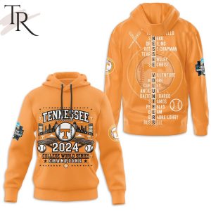Tennessee Baseball 2024 College World Series Champions Hoodie – Orange