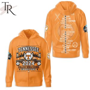 Tennessee Baseball 2024 College World Series Champions Hoodie – Orange