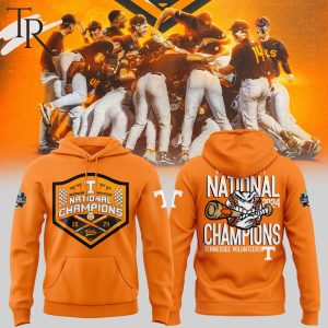 Tennessee Volunteers National Champions NCAA Men’s Baseball College World Series 2024 Hoodie – Orange