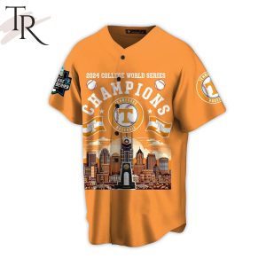 2024 College World Series Champions Tennessee Volunteers Baseball Jersey – Orange