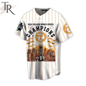 2024 College World Series Champions Tennessee Volunteers Baseball Jersey – White
