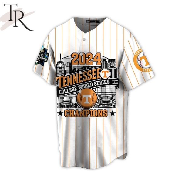 Tennessee College World Series 2024 Champions Baseball Jersey – White