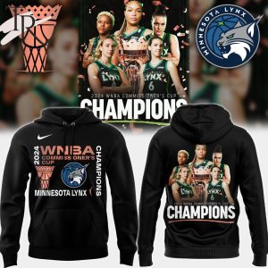 2024 Commissioner’s Cup Champions Minnesota Lynx Hoodie – Black