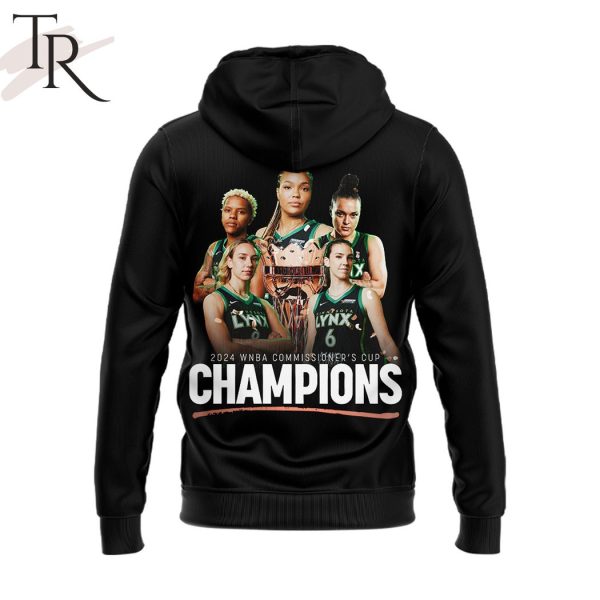 2024 Commissioner’s Cup Champions Minnesota Lynx Hoodie – Black