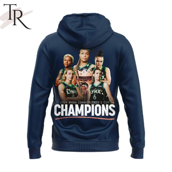 2024 Commissioner’s Cup Champions Minnesota Lynx Hoodie – Blue