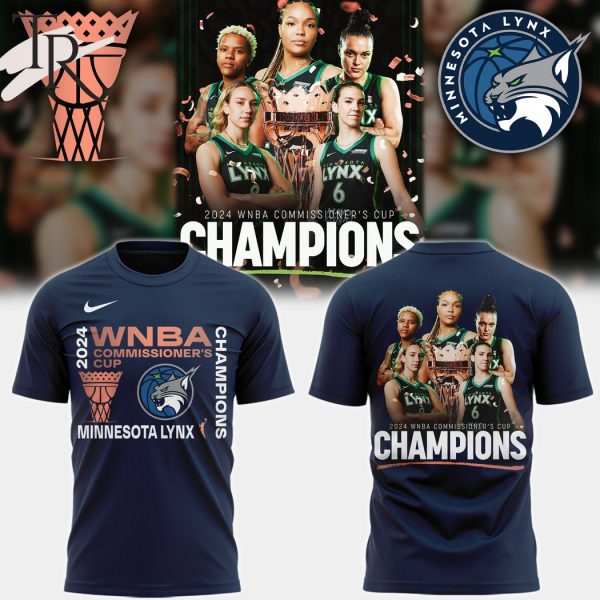 2024 Commissioner’s Cup Champions Minnesota Lynx Hoodie – Blue