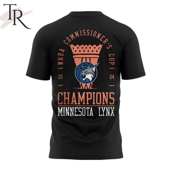 Minnesota Lynx 2024 WNBA Commissioner’s Cup Champions Hoodie – Black